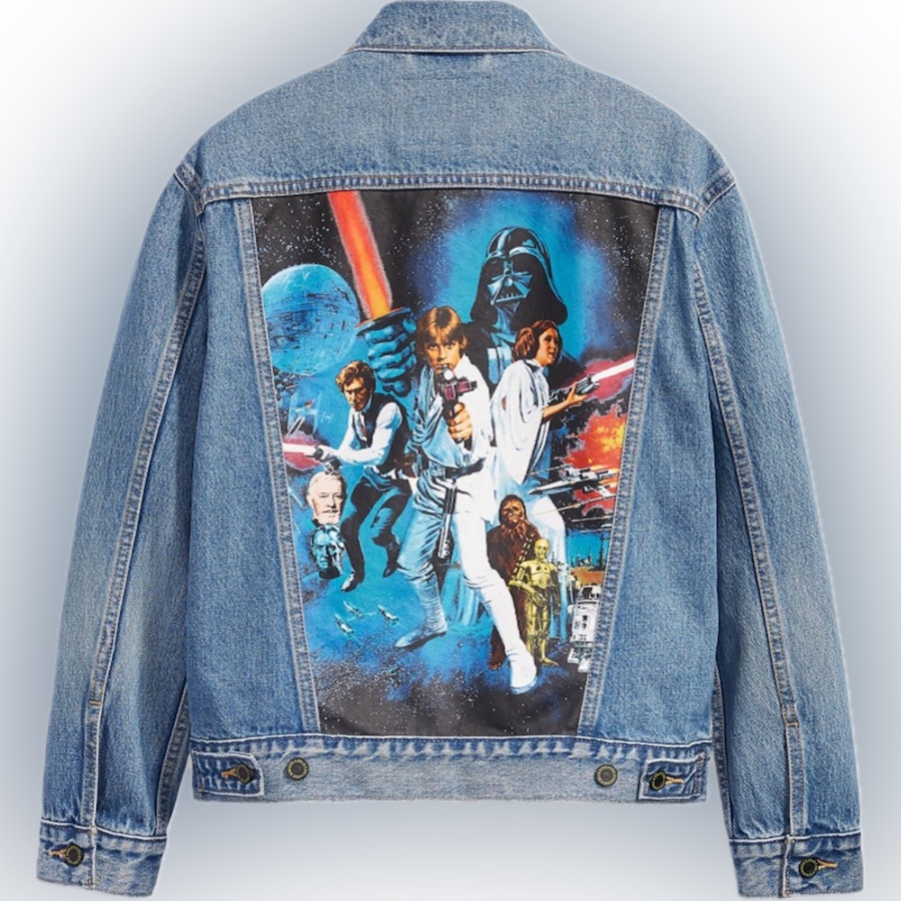 STAR WARS Levi’s Denim Jacket. Collector Item. Size Medium.